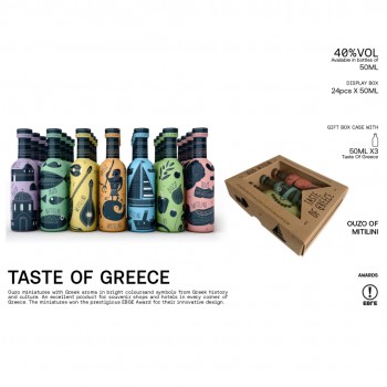 Gift Box Ouzo Taste of Greece (3x50ml) 40 % Vol.